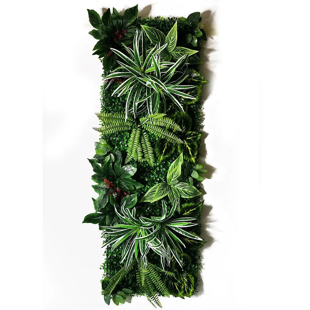 40 * 120 cm New Artificial Green Simulated Plant Grid, Milan Eucalyptus Wedding Backdrop Wall Decoration