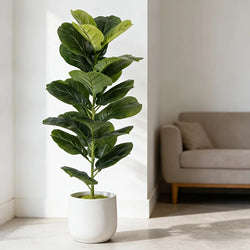 1pc of 85cm Artificial Ficus Lyrata with 23 Leaves for Office Hotel Cafe Weddings Home Office and Party Decorations