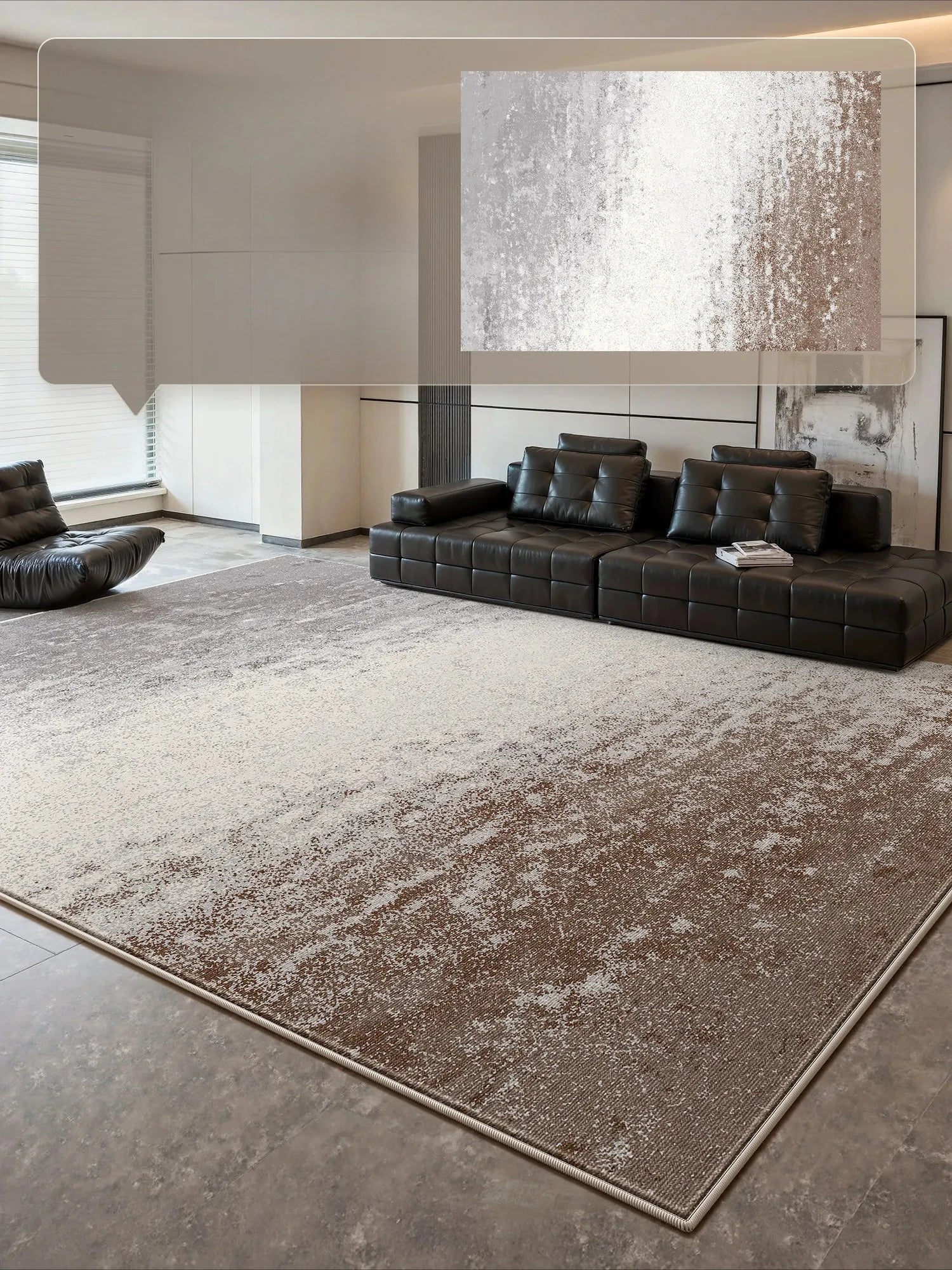 Large Living Room Decorative Washable Rug, Light Luxury Bedroom Carpet, Thick Plush Study Rug, Fluffy Soft Home Carpet