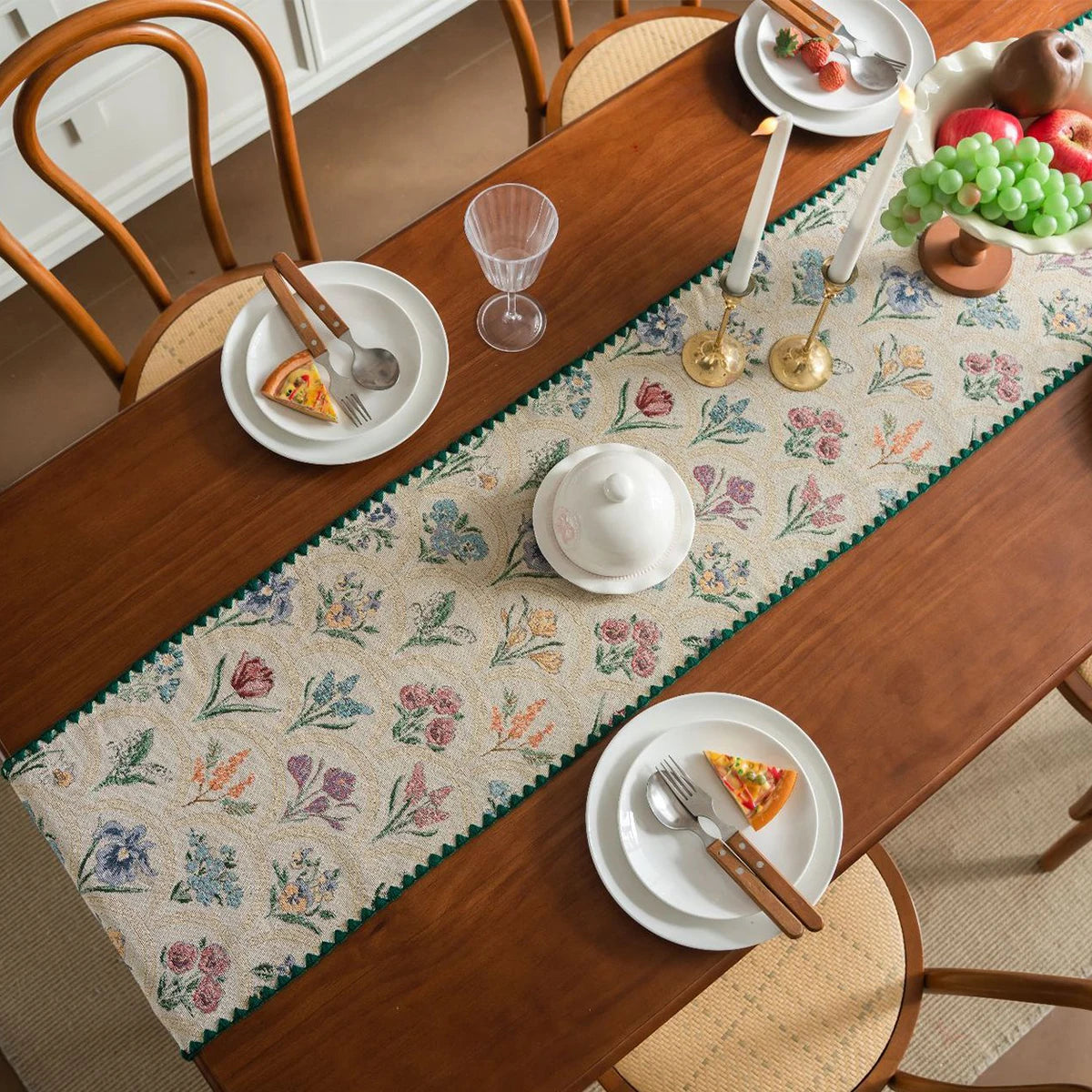 Table Runner Cotton Table Runner Cotton Linen Tablecloth Mat for Dining Table TV Cabinet Center Table