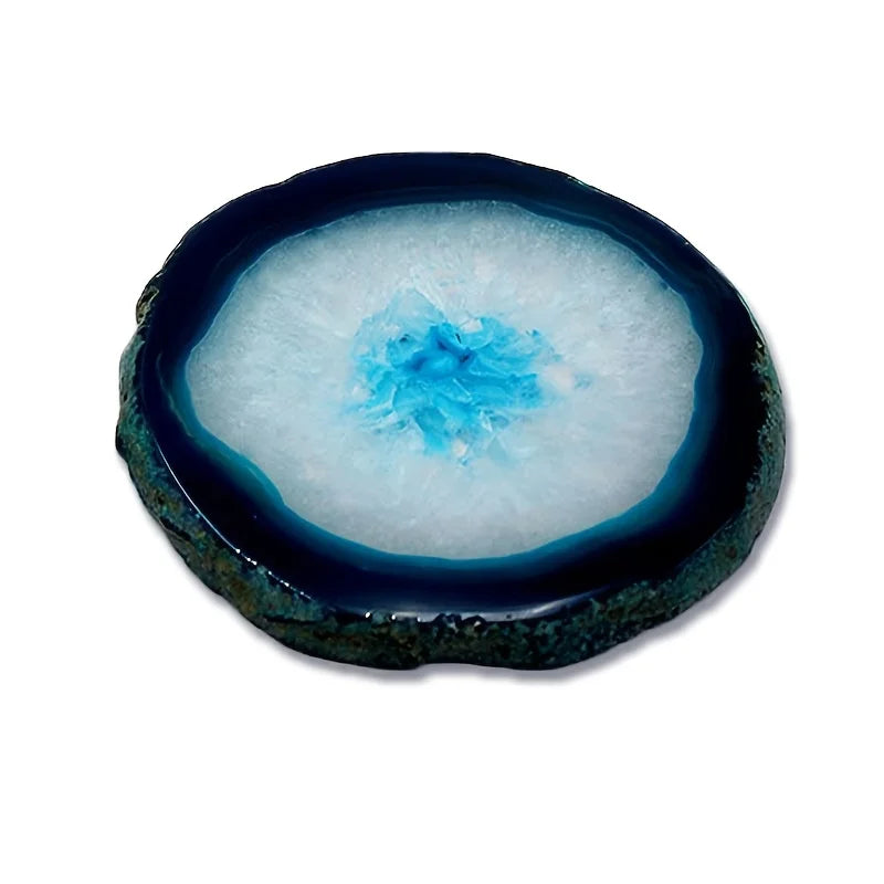 Natural crystal agate coffee mat and coaster