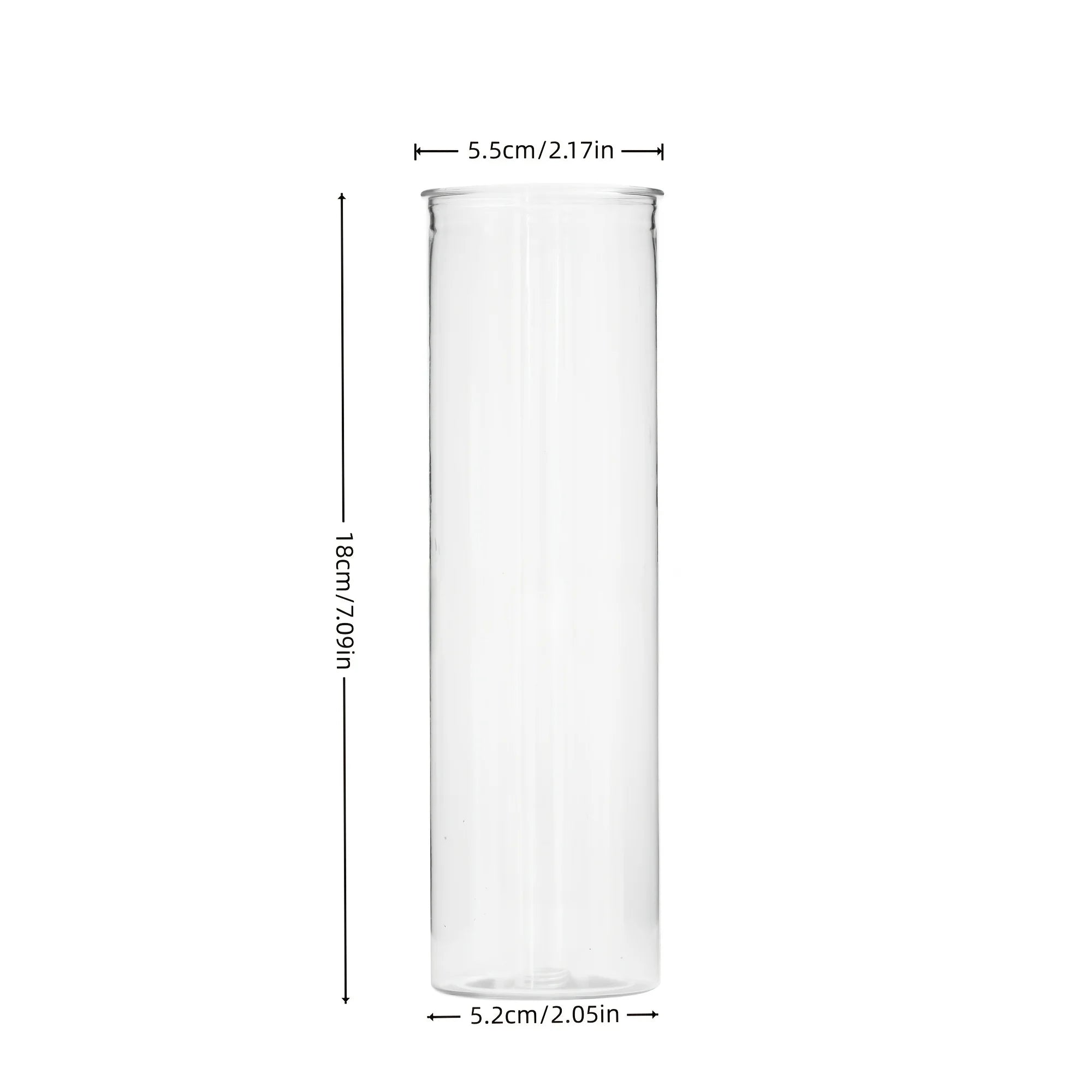 15/20 plastic cylindrical vases, high transparency vase set, suitable for simple desktop flower arrangement decoration