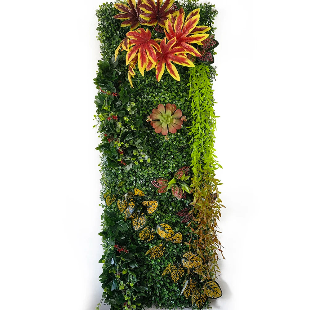 40 * 120 cm New Artificial Green Simulated Plant Grid, Milan Eucalyptus Wedding Backdrop Wall Decoration