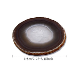 Natural crystal agate coffee mat and coaster