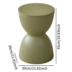 Nordic Small Round Foot Stool Multipurpose Seat Ottoman for Shoe Changing Bedside Sitting in Home Living Room Bedroom Entryway