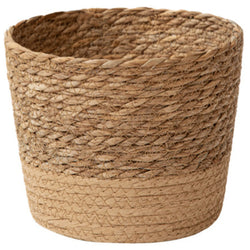 Rattan Straw Weaving Flower Plant Pot Wicker Basket Flowerpot Storage Basket Garden Flowerpot Handmade Woven Planter Basket