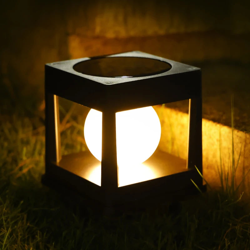 Solar Post Light, Outdoor Post Cap Lights, Solar Fence Post Lamp, Pillar Lamps, Waterproof for Wooden Posts, Patio and Camping Decor