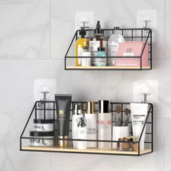 1-Piece Creative Wall Shelves, Bedroom Iron Wall-Hanging Storage Shelves, Storage Baskets, Hanging Shelves, Home Furnishing