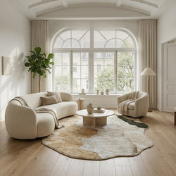 Irregular Shape Bedroom Decor Large Carpet Thick Plush Carpets for Living Room Light Luxury Cloakroom Floor Mat Fluffy Soft Rug