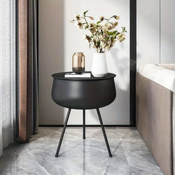 Thickened Bedroom Bedside Table, Creative Wide Fashionable Small Coffee Table, Cute Artistic Side Table