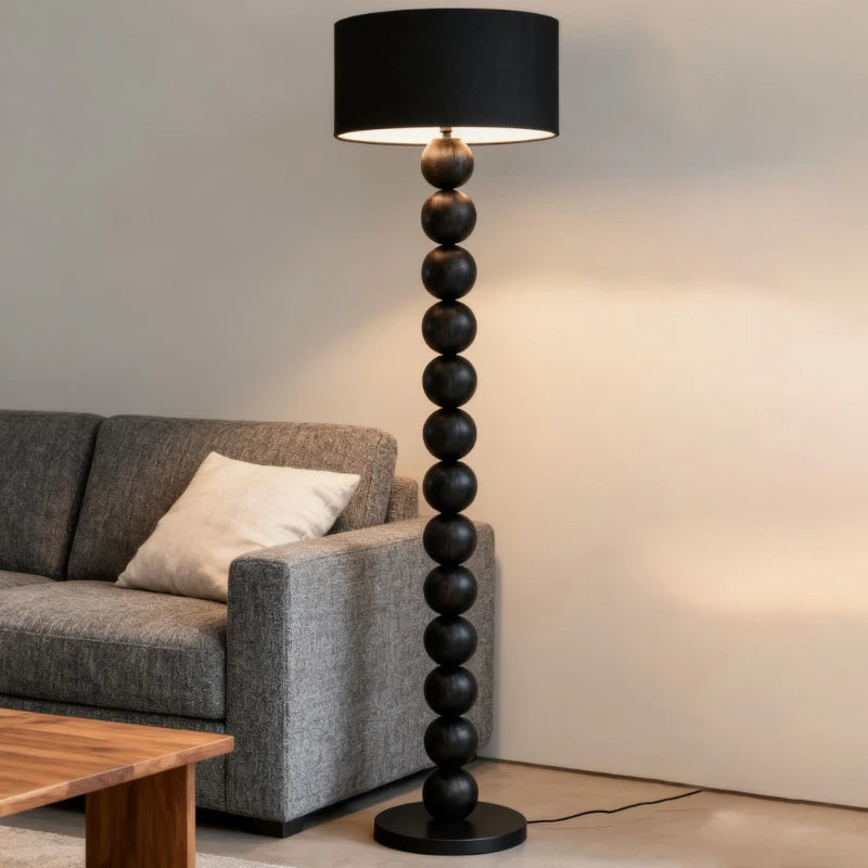 Nordic Vintage Art High-end Iron Cloth LED Decoration Floor Lamp For Living Room Bedroom Study Lighting Fixtures