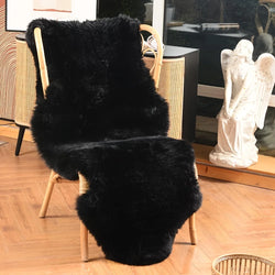 Imitation Wool Plush Chair Cushion, Single Sofa Chair Warm Cushion, Nordic Style Leisure Chair Plush Cushion, Home Comfortable Chair Cushion