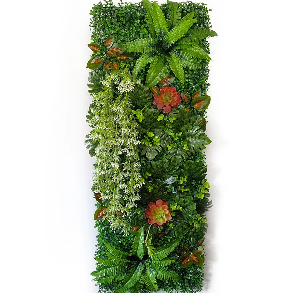 40 * 120 cm New Artificial Green Simulated Plant Grid, Milan Eucalyptus Wedding Backdrop Wall Decoration