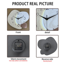 Modern Simple Wall Clock, Silent Quartz Clock, Bedroom/Living Room Sofa Background Decorative Wall Clock, No Battery