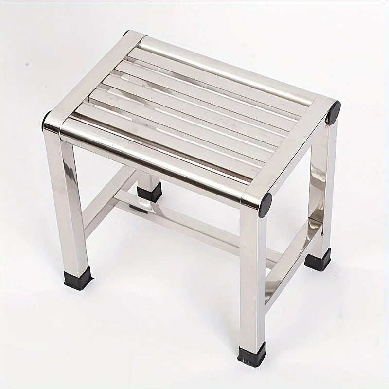 Multifunctional Stainless Steel Stool - Durable Thick and Sturdy Stool, Ideal for Living Room, Bathroom, Kitchen and Hallways