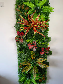 40 x 120 cm Artificial Lawn Plant, Subtropical Simulated Plant Grass Wall Panel Backdrop, Suitable for Hotel and Garden Decoration