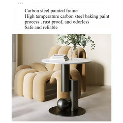 Living Room Sofa Side Table, Small Coffee Table, Side Cabinet, Light Luxury Bedside Table, Balcony Table, Simple and Creative