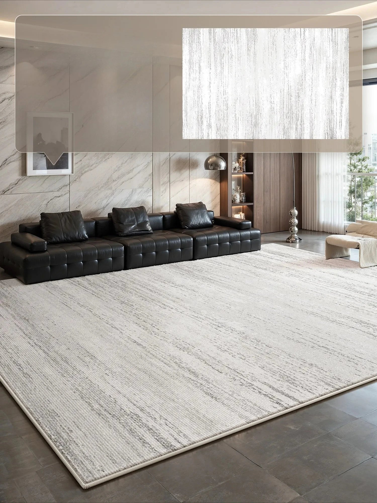 Large Living Room Decorative Washable Rug, Light Luxury Bedroom Carpet, Thick Plush Study Rug, Fluffy Soft Home Carpet