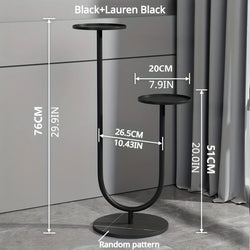 Plant Stand - Metal Vertical Plant Rack with Dual Holders - Flower Pot Rack for Living Room & Balcony & Office Decor