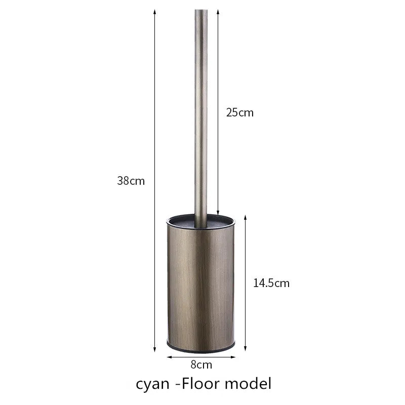 Circular type Stainless Steel Toilet Brush Black Bathroom Cleaning Brush Holder with Toilet Brush Wall Mount Seven color options
