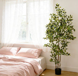 Low-Maintenance Artificial Ficus Tree - Enjoy Evergreen Beauty All Year Round, No Watering or Pruning Required