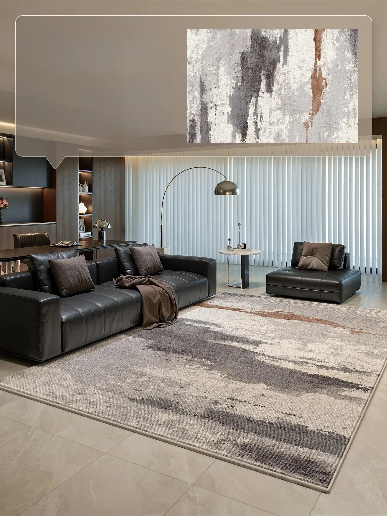 Large Living Room Decorative Washable Rug, Light Luxury Bedroom Carpet, Thick Plush Study Rug, Fluffy Soft Home Carpet