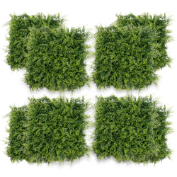 12-Pack 20" x 20" Artificial Boxwood Panels, Sun-Resistant Privacy Hedge, 33 m² Artificial Greenery Plants for Indoor and Outdoor Garden Use