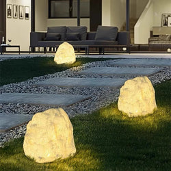 Luminous Stone Lamp Lawn Solar LED Outdoor Lighting Non solar Lamp Outdoor Garden Decoration Outdoor Garden Light