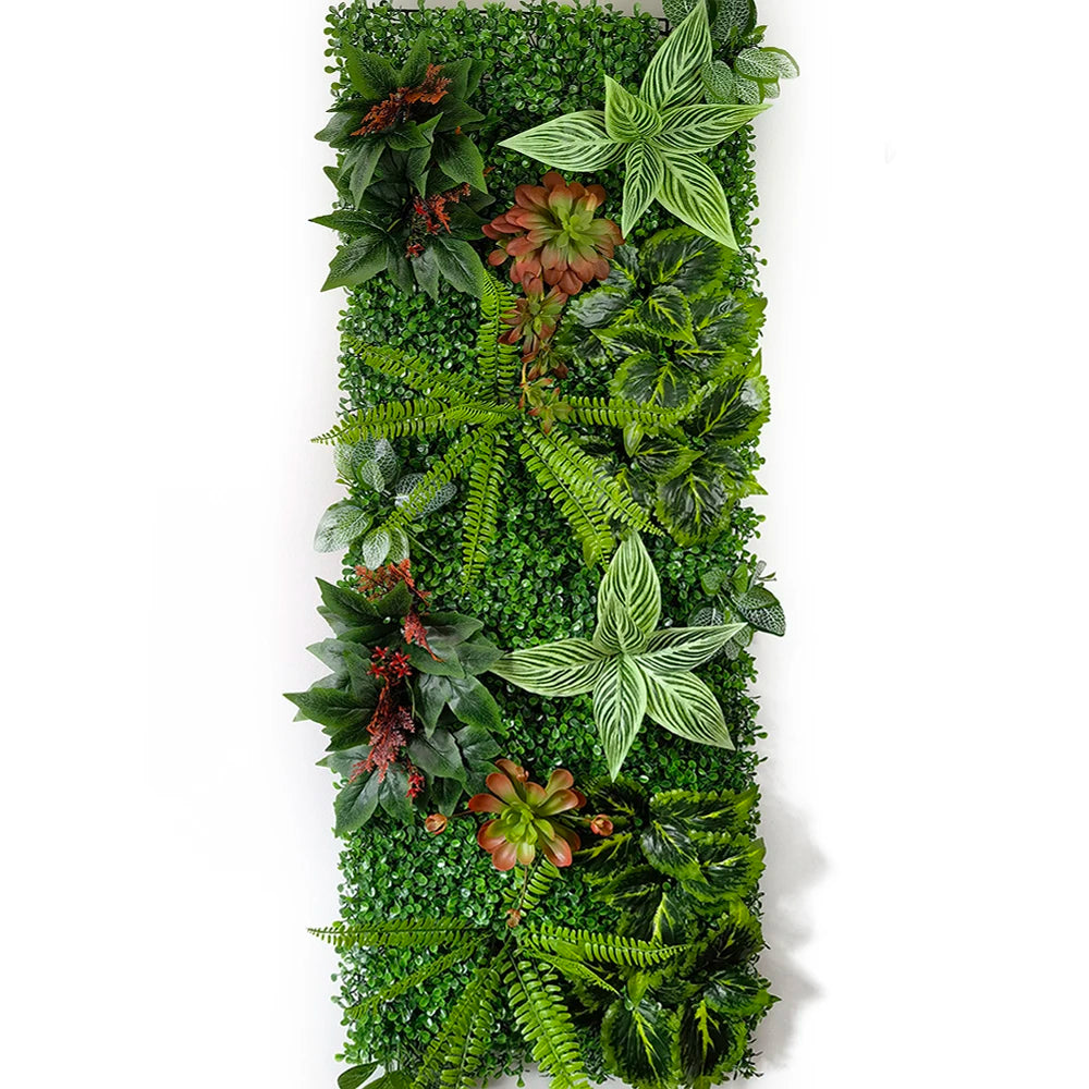40 * 120 cm New Artificial Green Simulated Plant Grid, Milan Eucalyptus Wedding Backdrop Wall Decoration