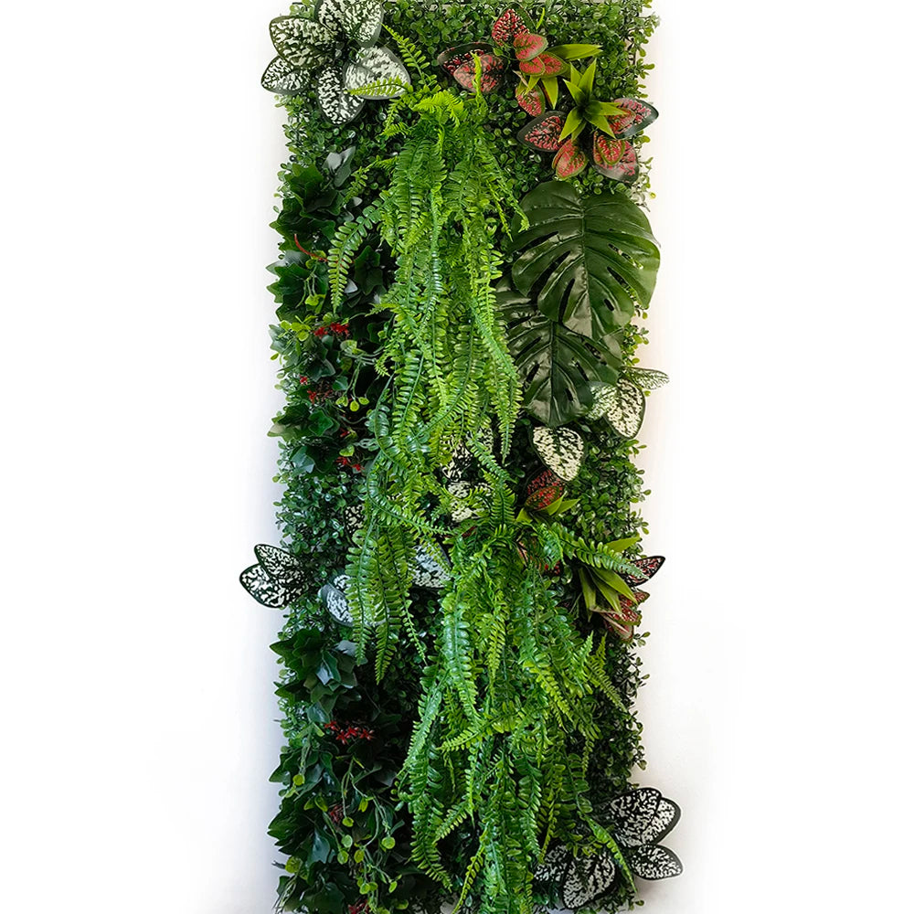 40 * 120 cm New Artificial Green Simulated Plant Grid, Milan Eucalyptus Wedding Backdrop Wall Decoration