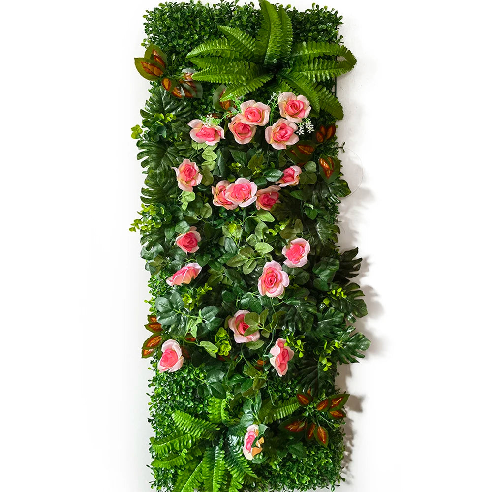 40 * 120 cm New Artificial Green Simulated Plant Grid, Milan Eucalyptus Wedding Backdrop Wall Decoration