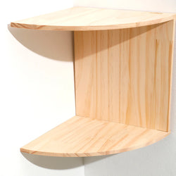 2/4/5-Tier Wooden Corner Shelf, Burlywood Storage Shelf, Boho Home Decor Floating Wall Organizer, Aesthetic Room Decoration