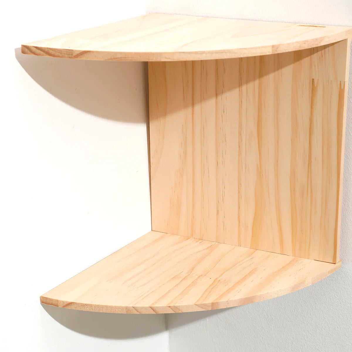 2/4/5-Tier Wooden Corner Shelf, Burlywood Storage Shelf, Boho Home Decor Floating Wall Organizer, Aesthetic Room Decoration
