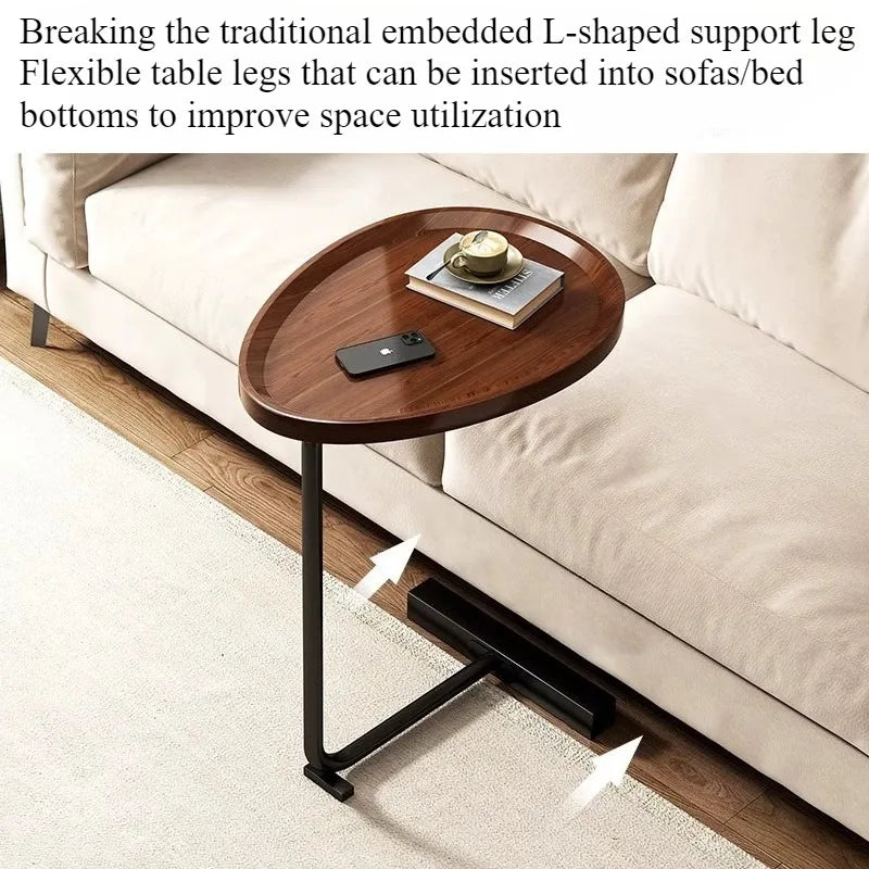Removable Bedside Table, Simple Household Small Table, Bedroom Nightstand Shelf, Trendy Mini Sofa Side Table for Living Room