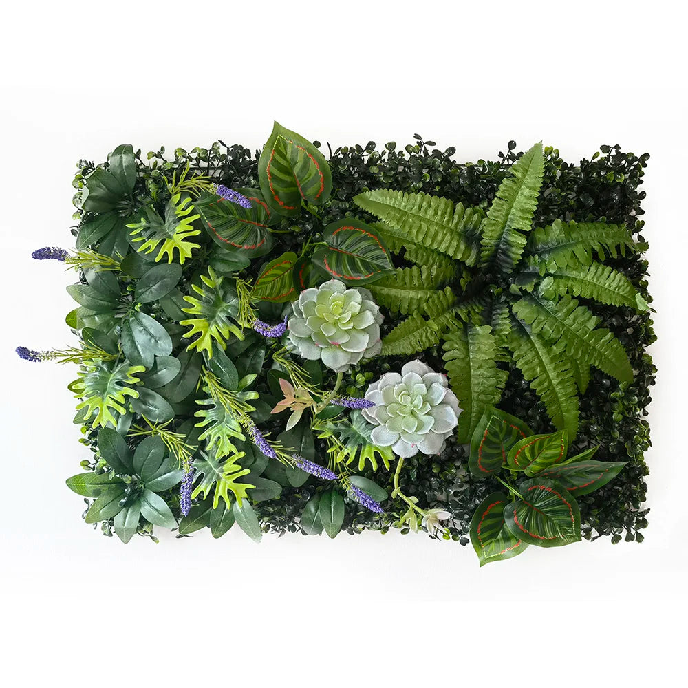 40 cm * 60 cm New 3D Artificial Green Plant Grass Wall Panel, Flower Vine Wedding Backdrop Wall Decoration