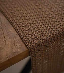 Khaki Cotton And Linen Table Runner Pure Color Woven Tablecloth Kitchen Dining Table Runners Home Table Decor