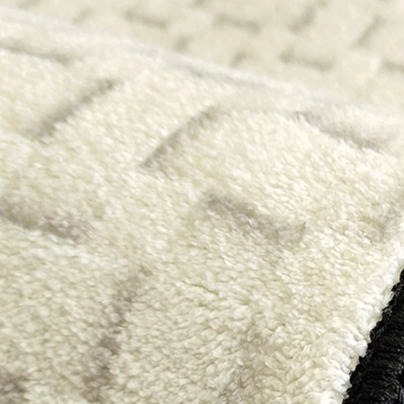Modern-Style Rugs for Living Room, Light Luxury Bedroom Decor, Round Rug, Thick Plush Lounge Rug, Fluffy Soft Floor Gray Mat