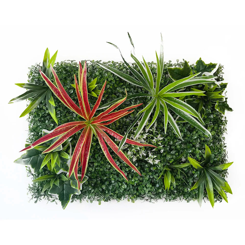 40 cm * 60 cm New 3D Artificial Green Plant Grass Wall Panel, Flower Vine Wedding Backdrop Wall Decoration