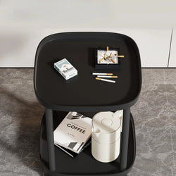 Mahjong Coffee Table, Tea Stand, Mahjong Table, Shelf, Small Side Table for Chess/Card Room, Playing Cards and Movable Tea Table