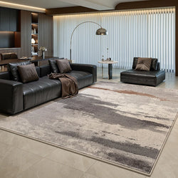 Large Living Room Decorative Washable Rug, Light Luxury Bedroom Carpet, Thick Plush Study Rug, Fluffy Soft Home Carpet