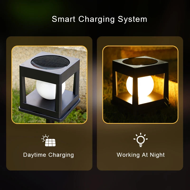 Solar Post Light, Outdoor Post Cap Lights, Solar Fence Post Lamp, Pillar Lamps, Waterproof for Wooden Posts, Patio and Camping Decor