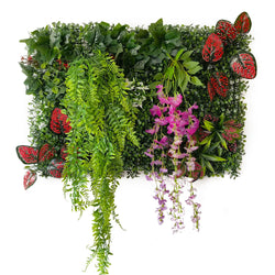 40 cm * 60 cm New 3D Artificial Green Plant Grass Wall Panel, Flower Vine Wedding Backdrop Wall Decoration