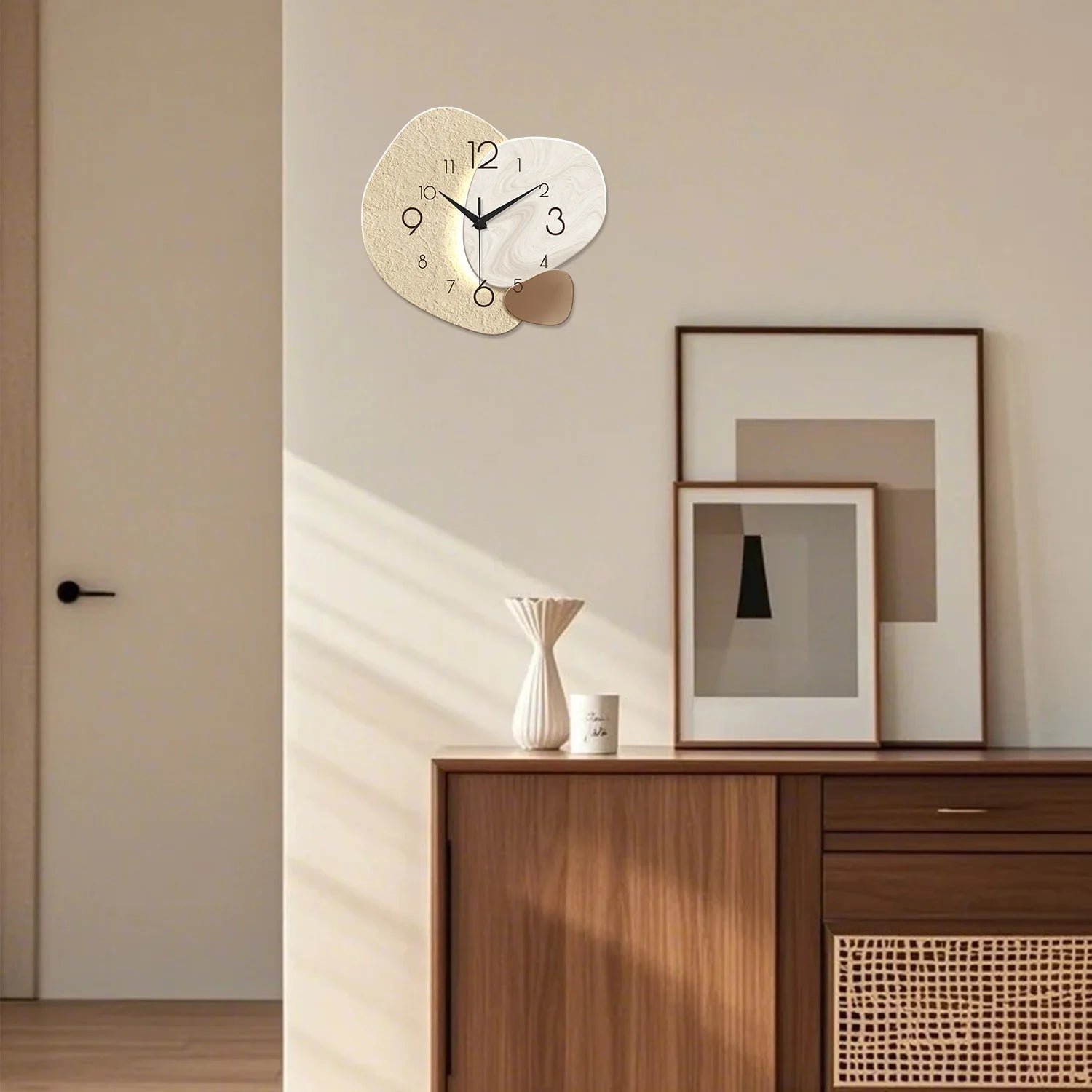 Modern Simple Wall Clock, Silent Quartz Clock, Bedroom/Living Room Sofa Background Decorative Wall Clock, No Battery
