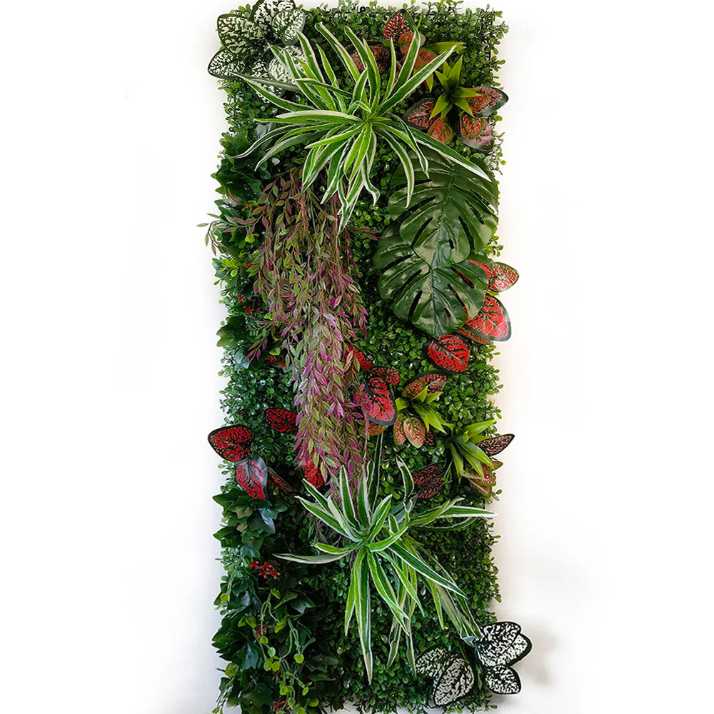 40 * 120 cm New Artificial Green Simulated Plant Grid, Milan Eucalyptus Wedding Backdrop Wall Decoration