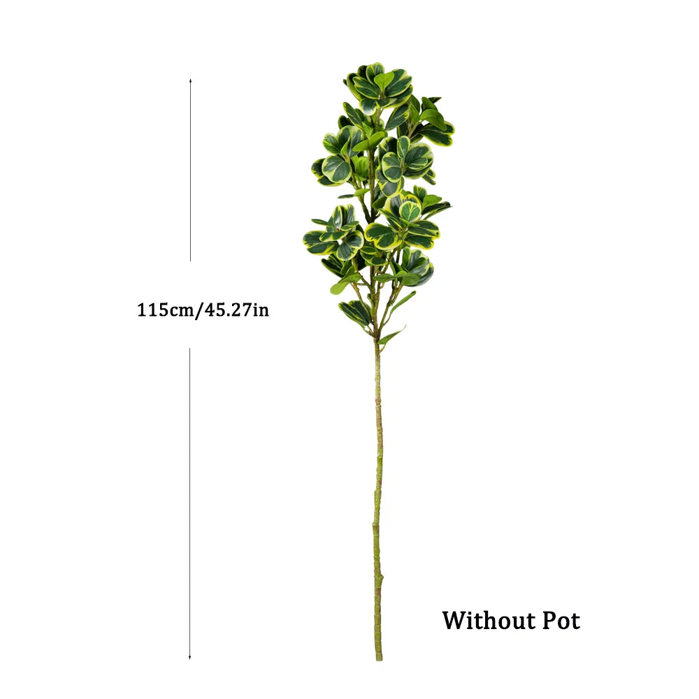 76-115cm Faux Ficus Tree Tall Fake Oak Tree Tropical Green Plant Palstic Banyan Branch For Home Floor Shop Party Wedding Decor