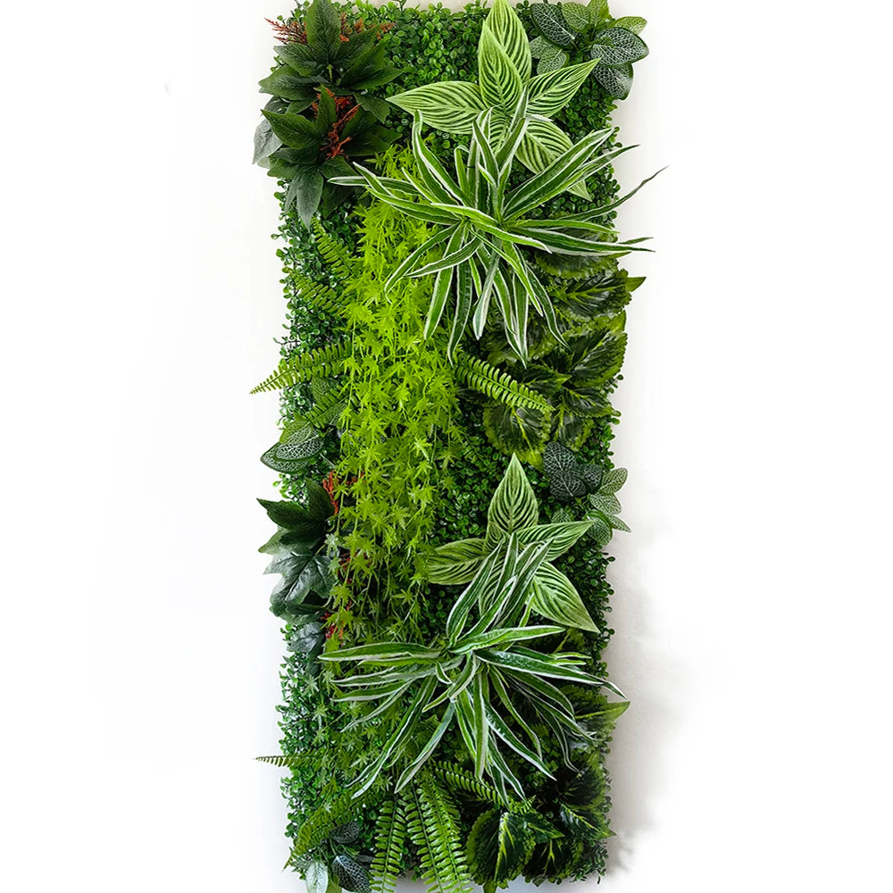 40 * 120 cm New Artificial Green Simulated Plant Grid, Milan Eucalyptus Wedding Backdrop Wall Decoration