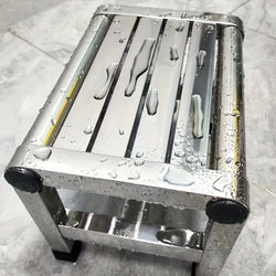 Multifunctional Stainless Steel Stool - Durable Thick and Sturdy Stool, Ideal for Living Room, Bathroom, Kitchen and Hallways