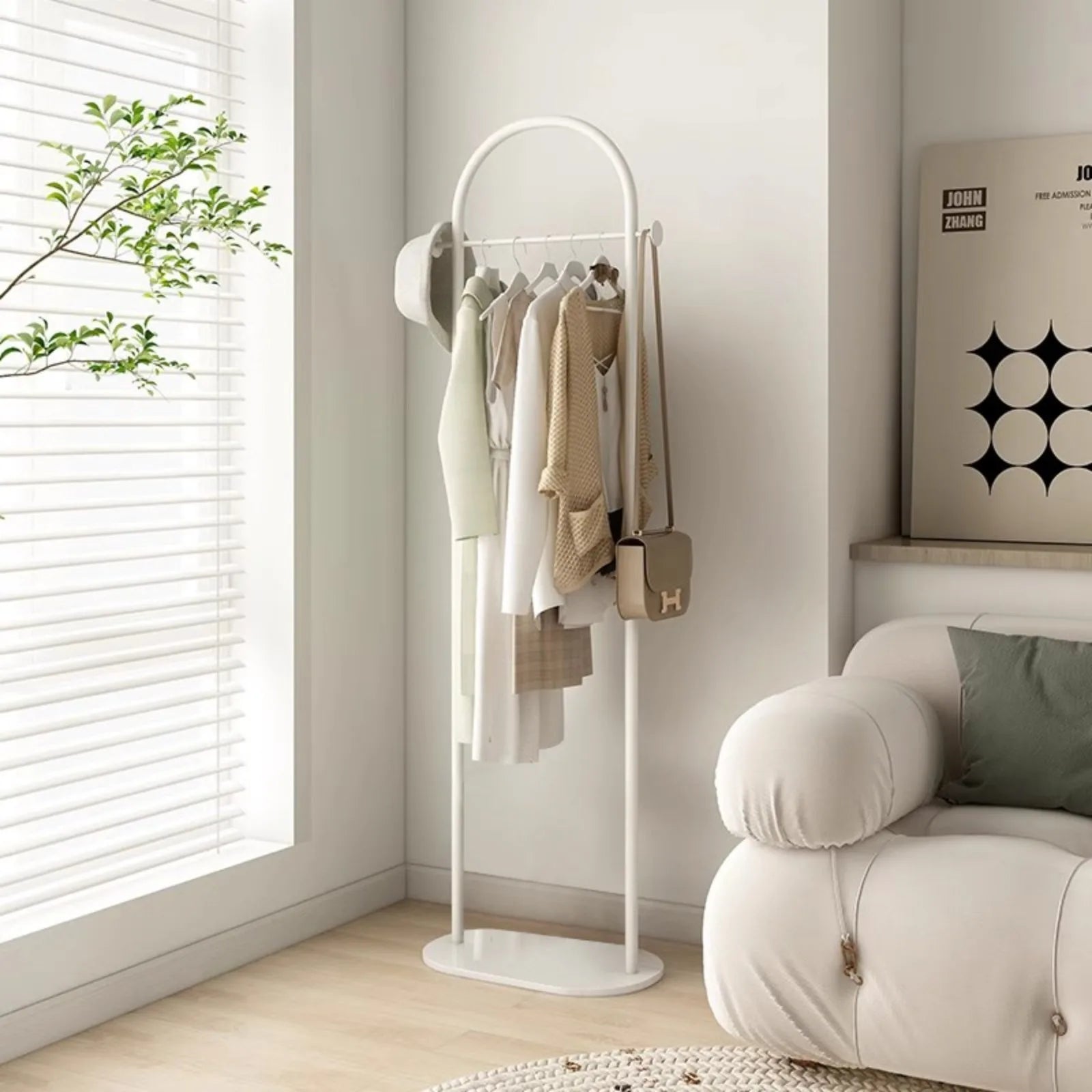 Clothes Rack Floor-Standing Bedroom Space-Saving Clothes Rack Modern Simple Home Living Room Clothes Rack Indoor Coat Rack