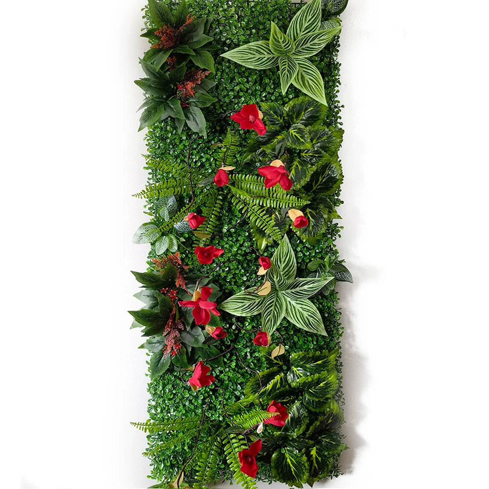 40 * 120 cm New Artificial Green Simulated Plant Grid, Milan Eucalyptus Wedding Backdrop Wall Decoration