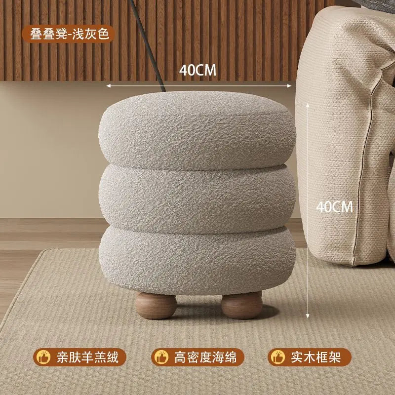 Nordic Furniture Vanity Stools Comfort Home Decor Living Room Makeup Vanity Stools Cloakroom Fabric Furniture Toilettafel MHSZD